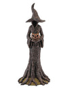 Halloween Dekofigur Waldhexe aus Harz 17 x 12,5 x 40,5 cm