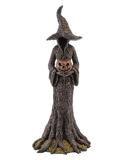 Halloween Dekofigur Waldhexe aus Harz 17 x 12,5 x 40,5 cm