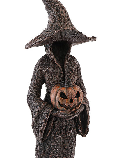 Halloween Dekofigur Waldhexe aus Harz 17 x 12,5 x 40,5 cm