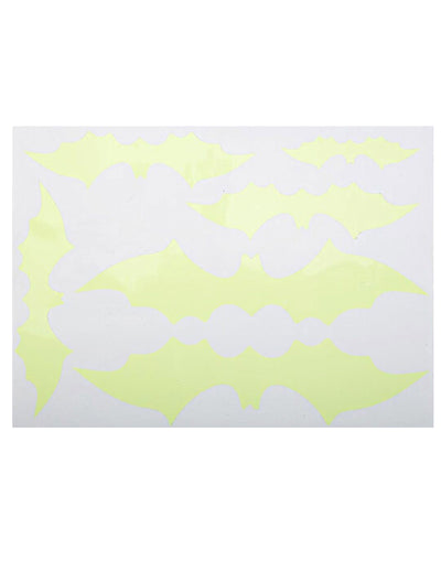 Stickers de chauve-souris pour décoration jaune phosphorescent