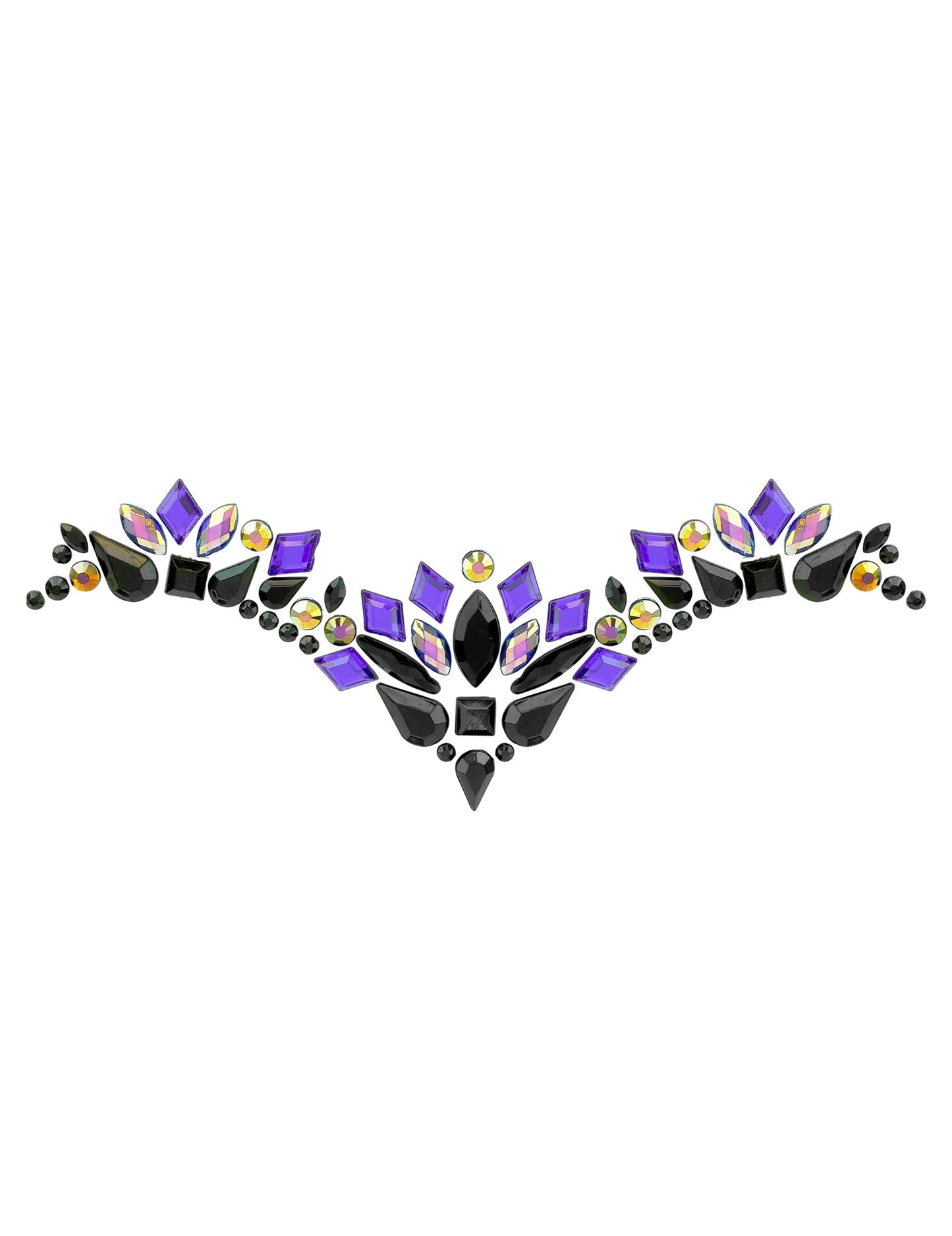 Strass adhésifs reine maléfique noir et violet