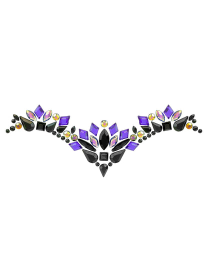 Strass adhésifs reine maléfique noir et violet