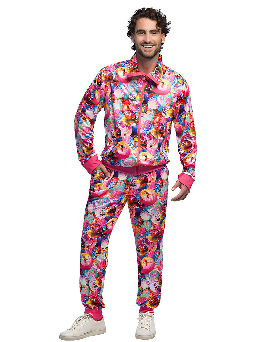 Survêtement Disco Club pour homme multicolore à motif boules à facettes