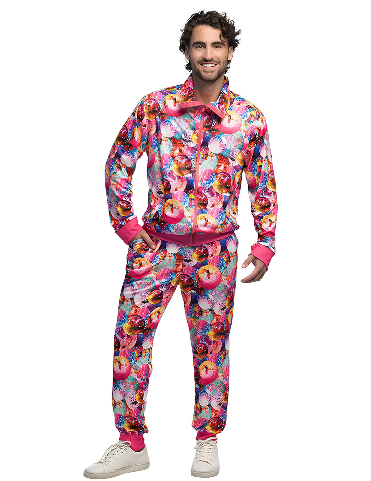 Survêtement Disco Club pour homme multicolore à motif boules à facettes