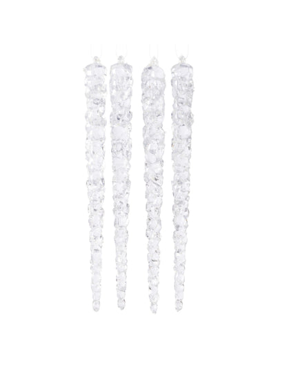 Suspensions stalactites de Noël pour sapin phosphorescentes