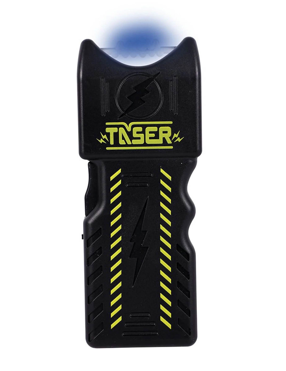 Detail des blauen Lichteffekts des SWAT-Spielzeugtasers