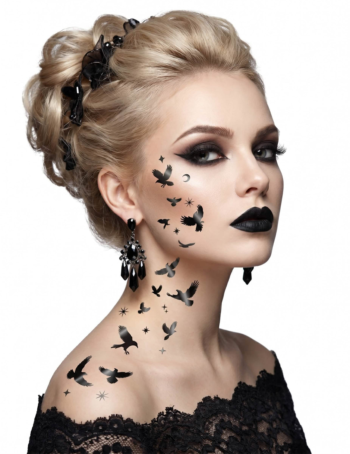 Tattoos Schwarze Raben fÃ¼r Erwachsene Halloween