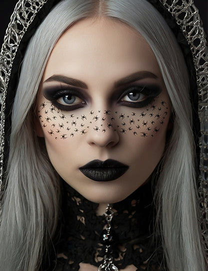 Originelle Spinnen-Sommersprossen Tattoos fÃ¼r Halloween