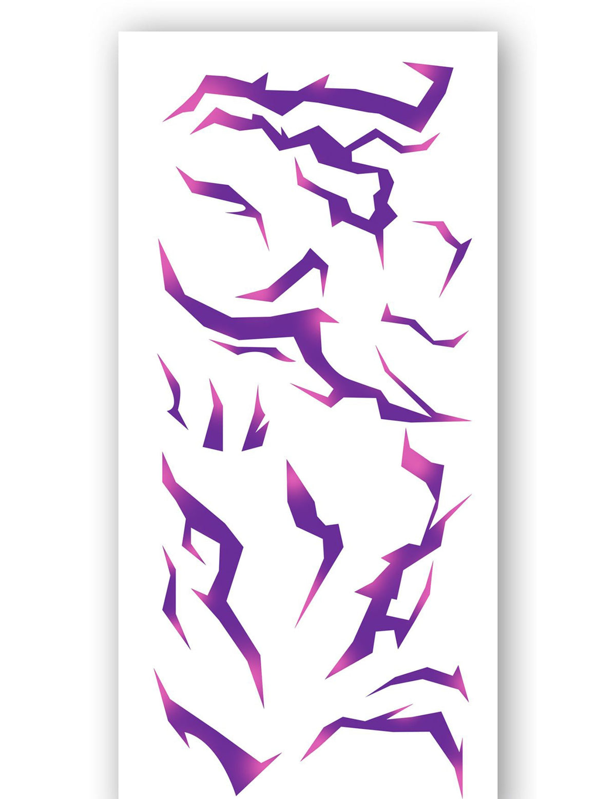 Détail des différents motifs de la planche de tatouages marques de démon