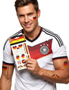 Deutschland Fan-Tattoos schwarz-rot-gelb