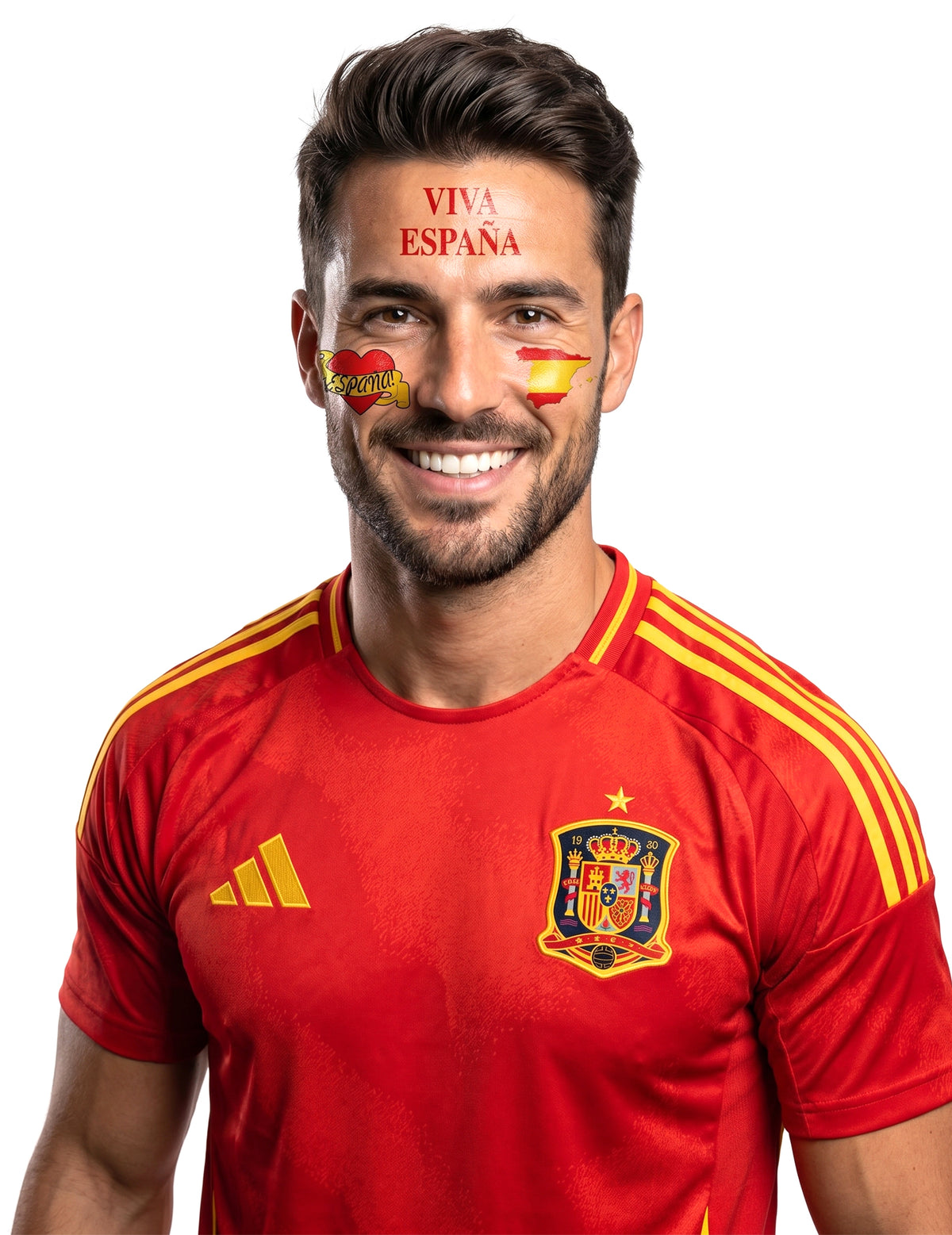 Temporäre Tattoos unterstützen Spanien