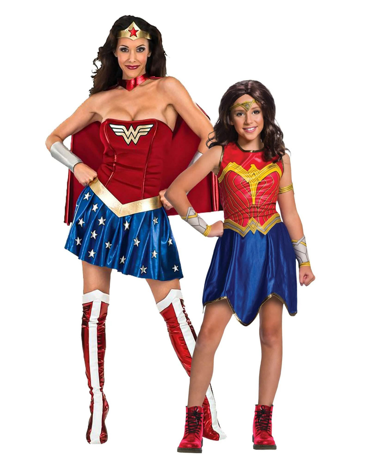 Wonder Woman Paarkostüm Dame Mädchen