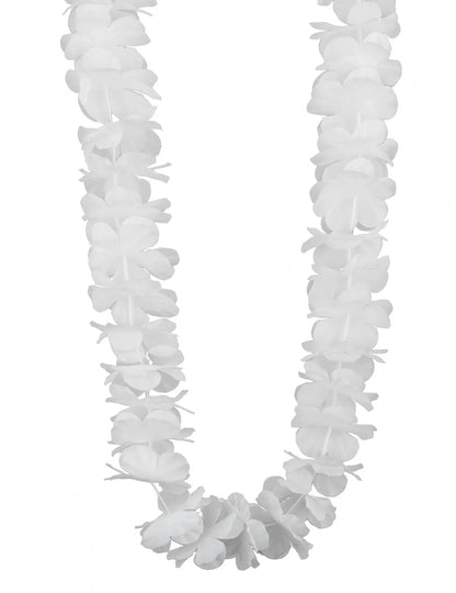 12 Colliers hawaï blanc