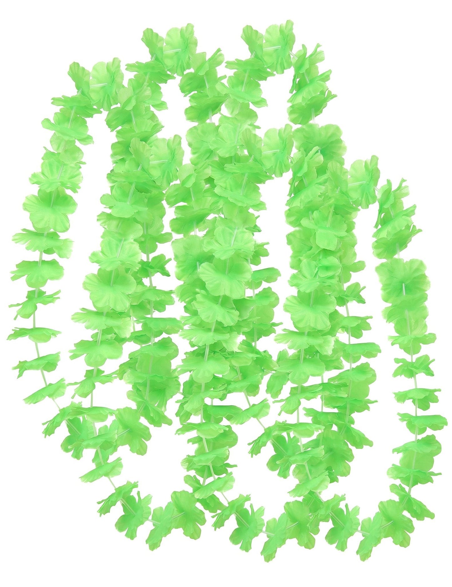 12 Colliers Hawaï vert adulte