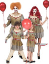Gruseliges Familien Clown Kostüm