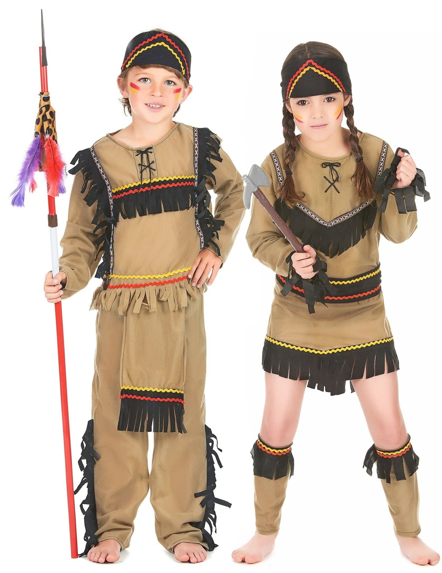 Indianer-Paarkostüm für Kinder