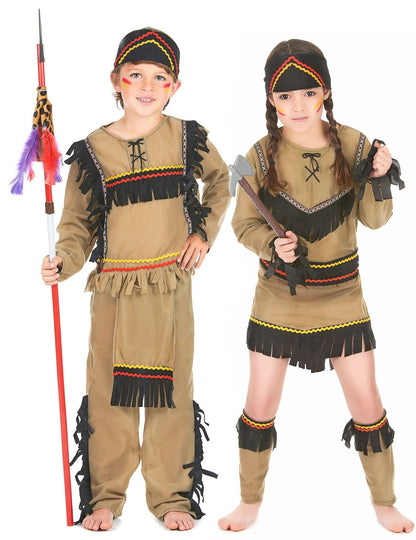 Indianer-Paarkostüm für Kinder