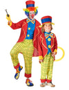 Zirkusfamilie Clowns Erwachsene Kind
