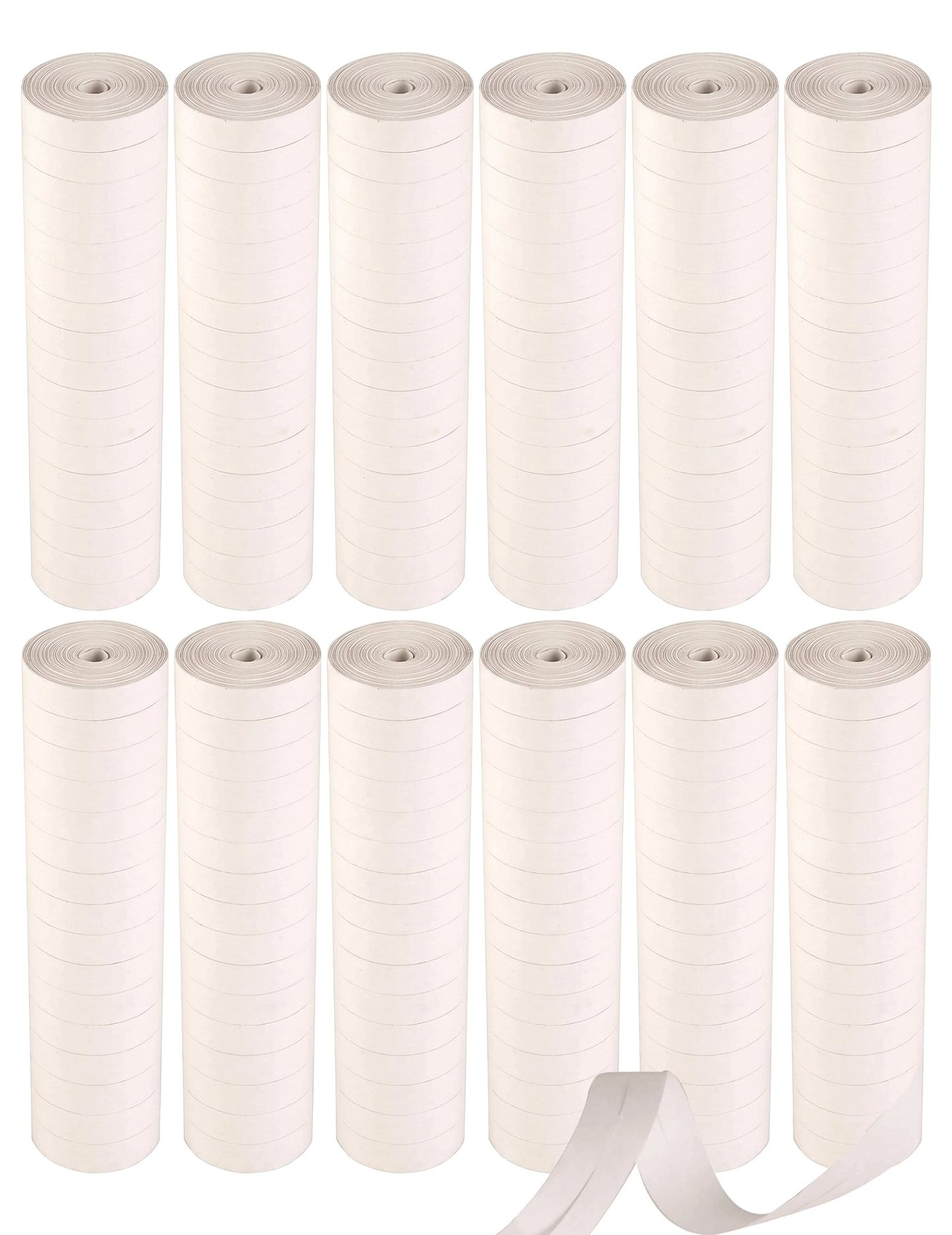 12 Rollen weiße Luftschlangen