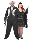 20er Jahre Plus Size Paarkostüm Gangster Charleston