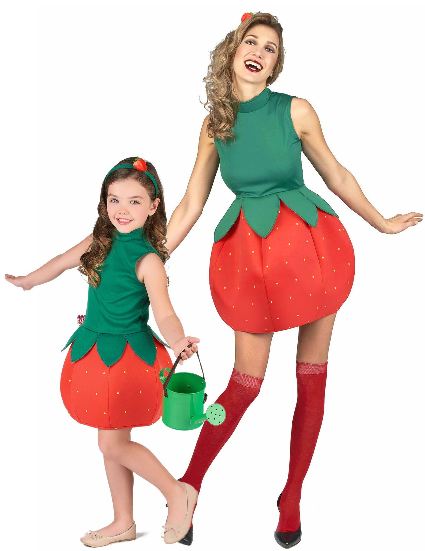 Déguisement de couple fruit fraise mère fille