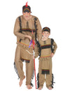 Paarkostüm Indianer für Vater und Kind