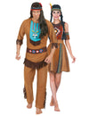 Paarkostüm Indianer und Indianerin braun