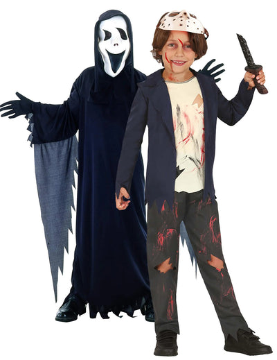 Serienmörder Paarkostüm für Kinder