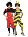 Marienkäfer- und Bienen-Paarkostüm rot gelb schwarz
