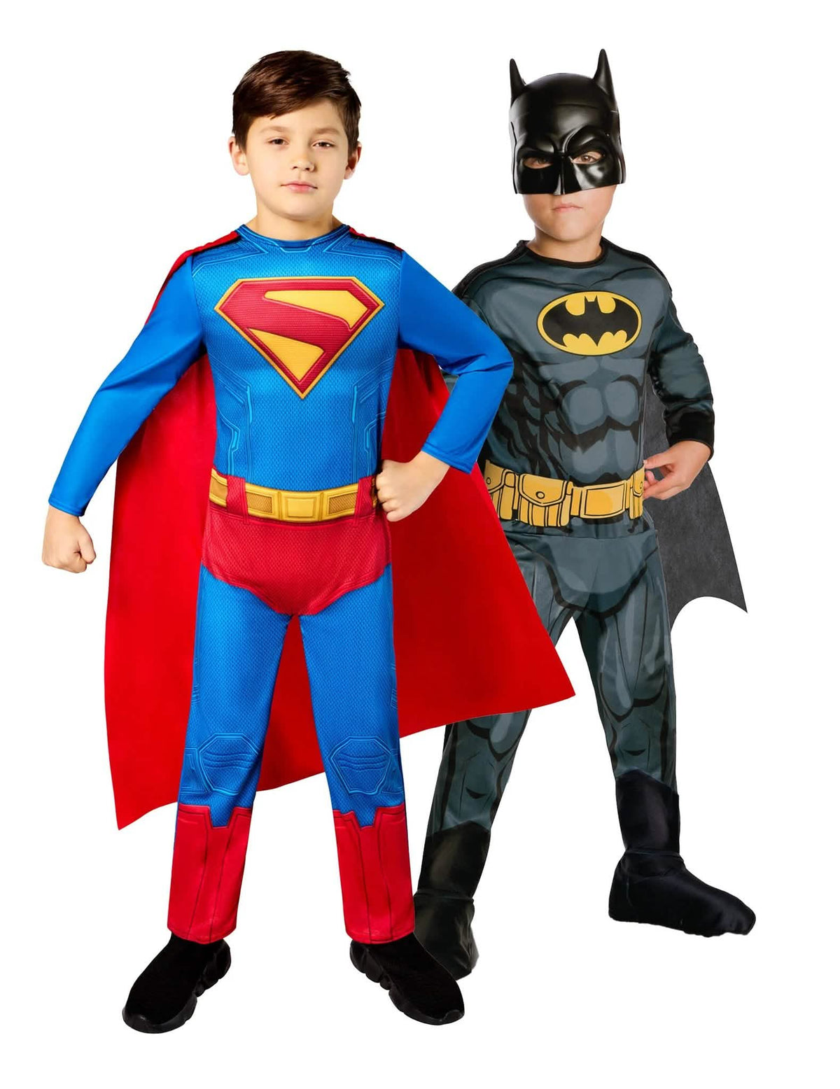 Batman™ und Superman™ Partnerkostüm für Kinder