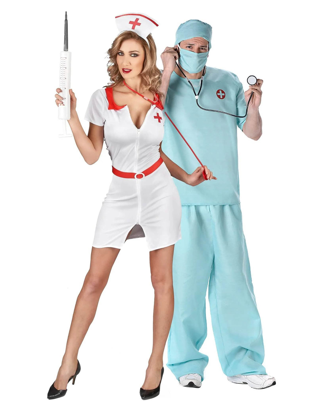 Notfall Sexy Krankenschwester und Arzt Paarkostüm
