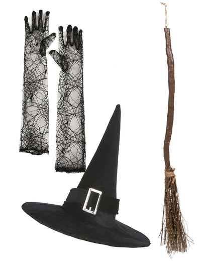 Hexen-Accessoire-Set Halloween-Accessoires 4-teilig