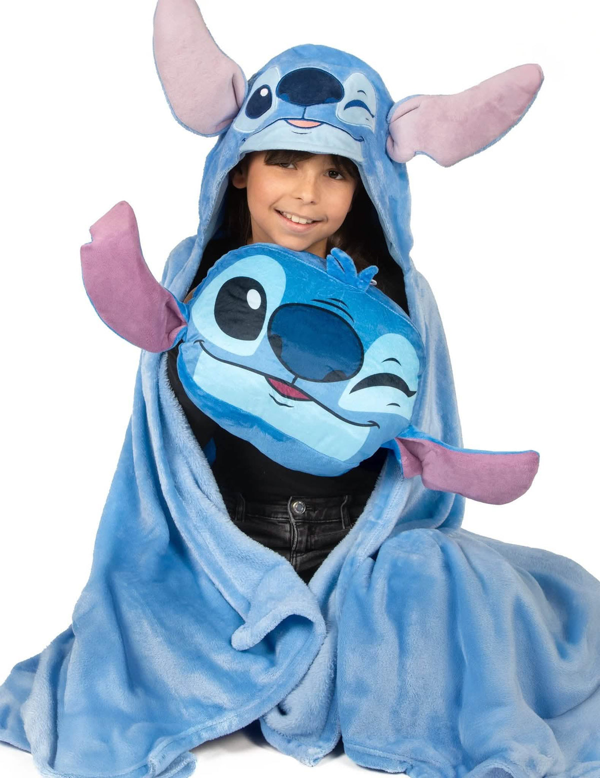 Stitch™ Fleece-Decke und Kissen Set