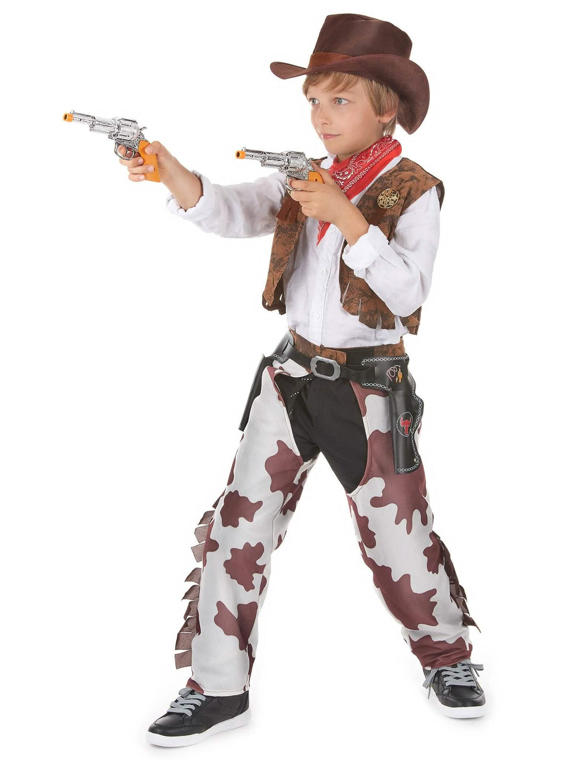 Cowboys Familienkostüm braun