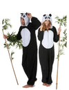 Panda Paarkostüm für Erwachsene schwarz-weiss