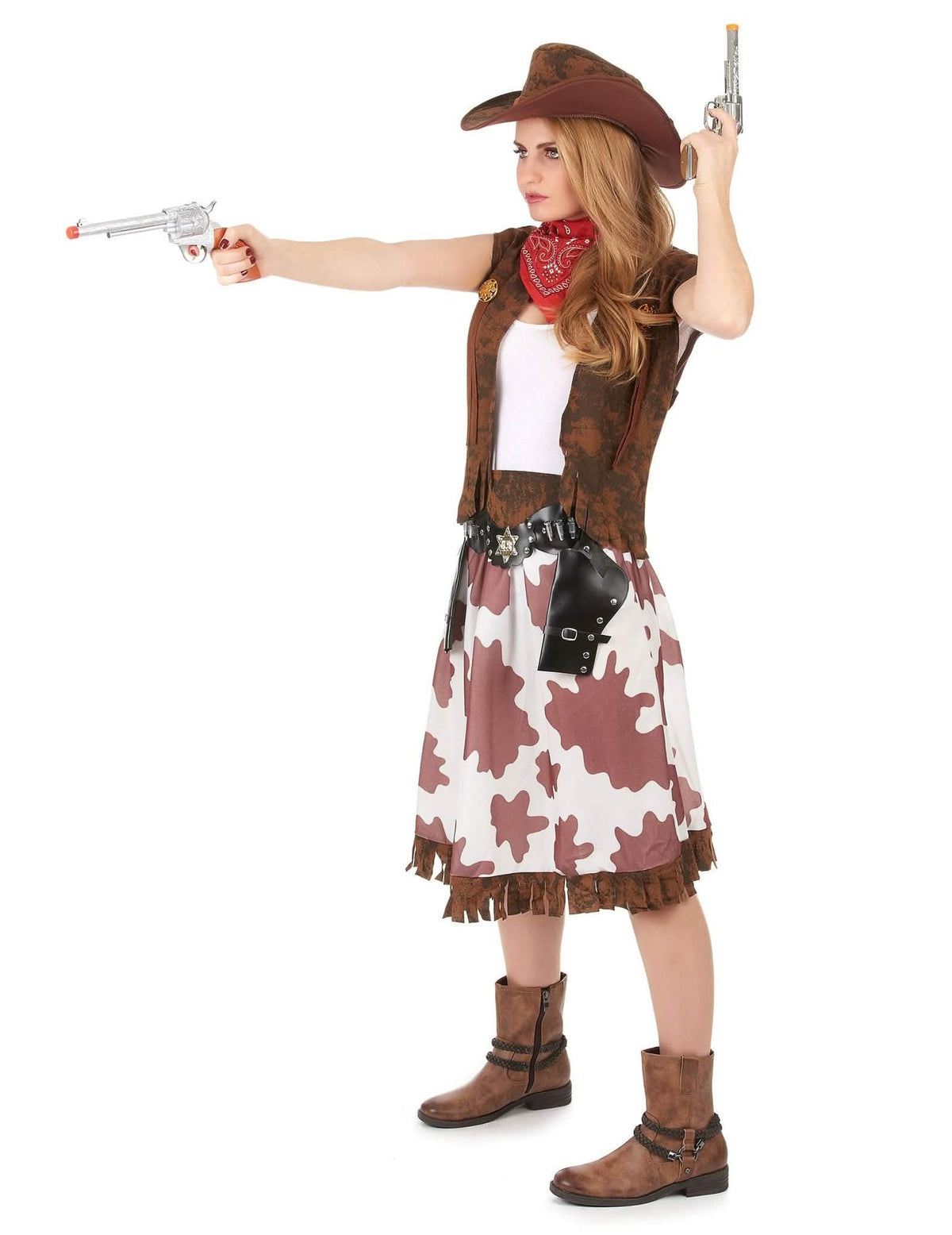 Cowboys Familienkostüm braun