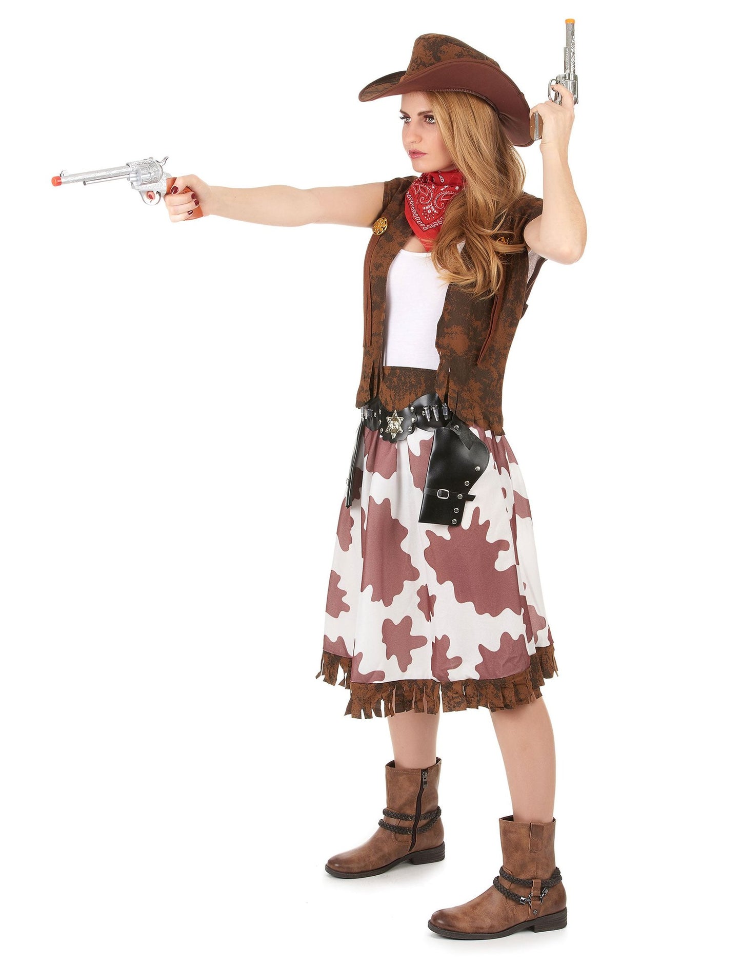 Cowboys Familienkostüm braun