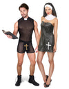 Sexy Priester und Nonne Kostüm für Paare Erwachsene