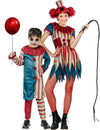 Farbenfrohes Horrorclown Paarkostüme