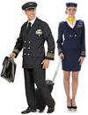 Paarkostüm Pilot und Stewardess für Erwachsene