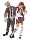 Zombie-Schüler-Kostüm Halloween für Paare