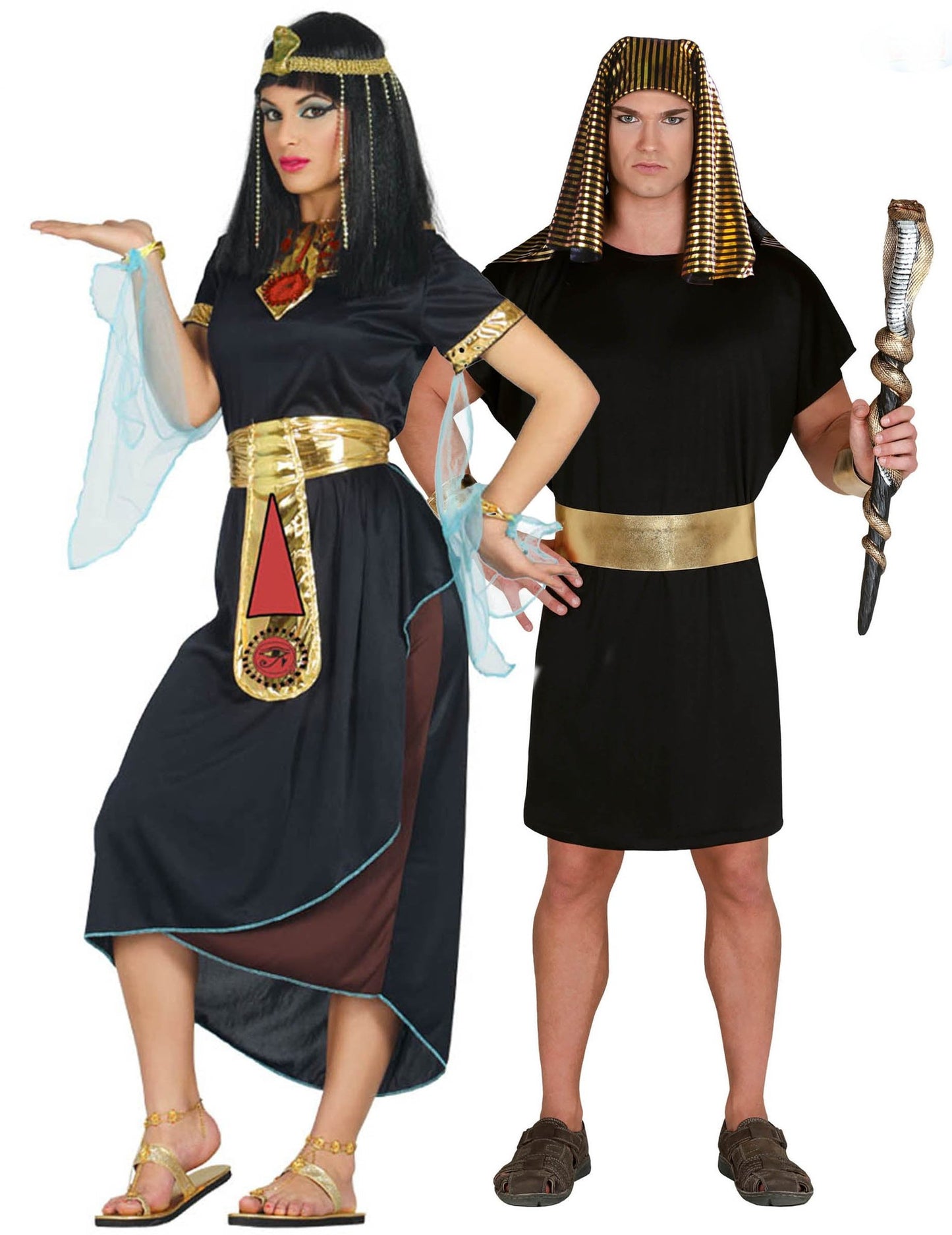 Déguisement de couple Cléopatre et Pharaon adulte