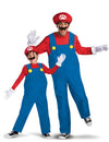 Super Mario™ Paarkostüm für Vater und Sohn