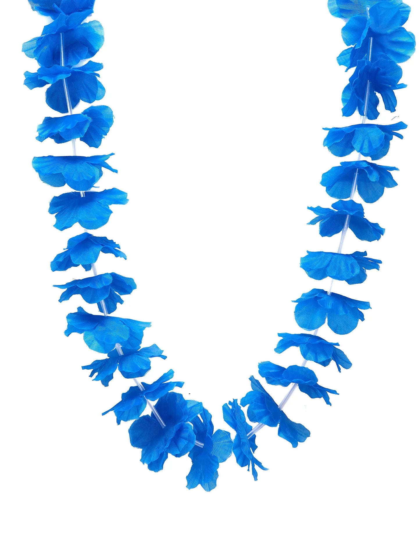 12 Colliers hawaï bleu vif