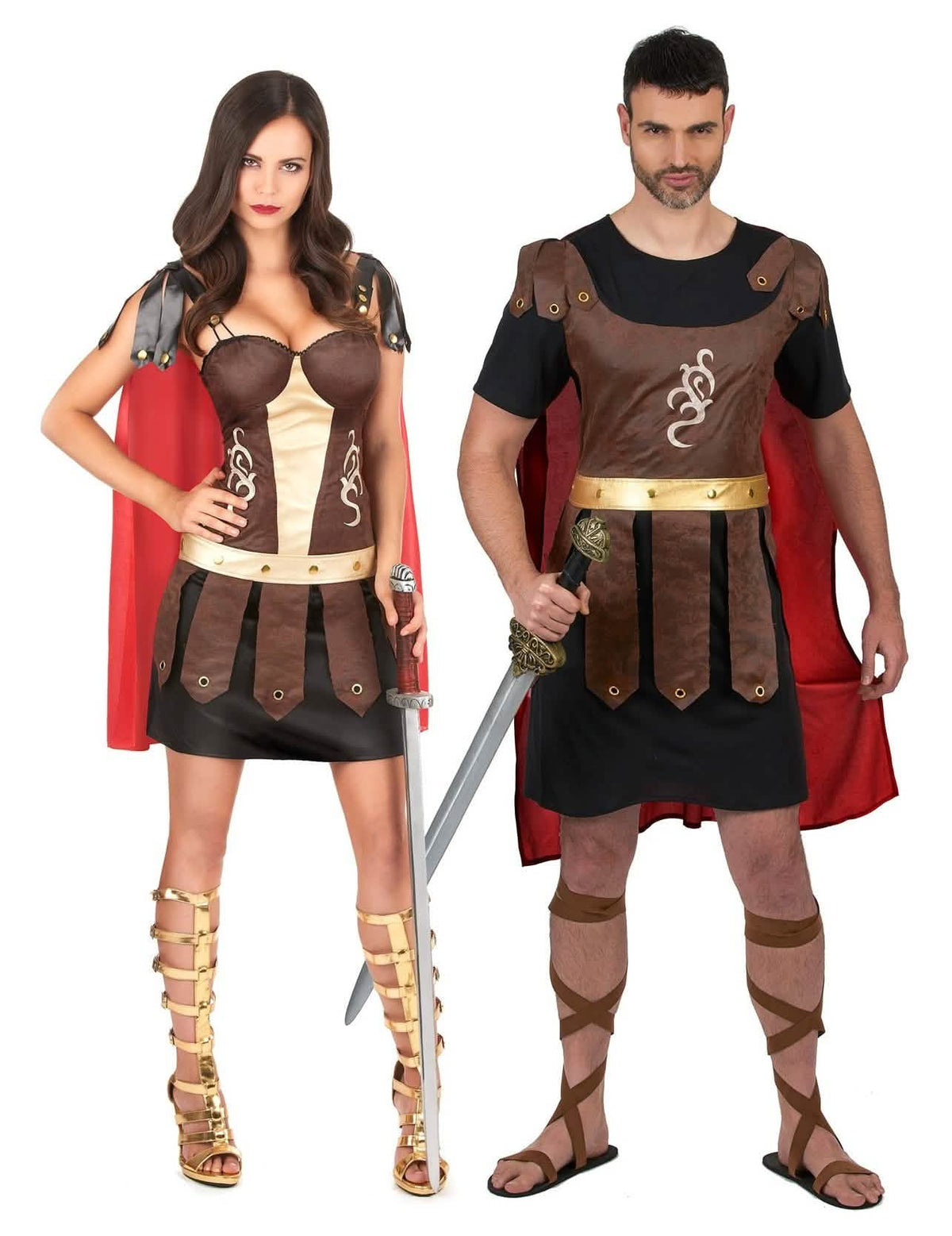 Paarkostüm Gladiatoren für Erwachsene