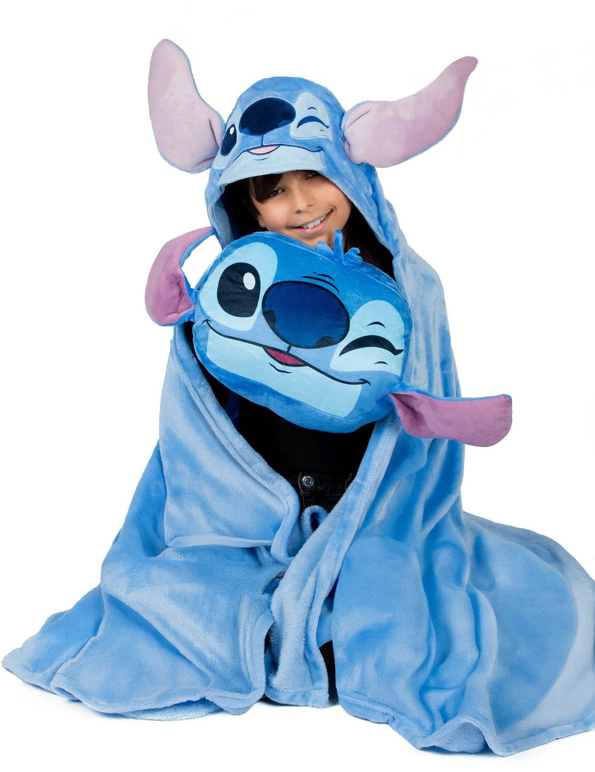 Stitch™ Fleece-Decke und Kissen Set
