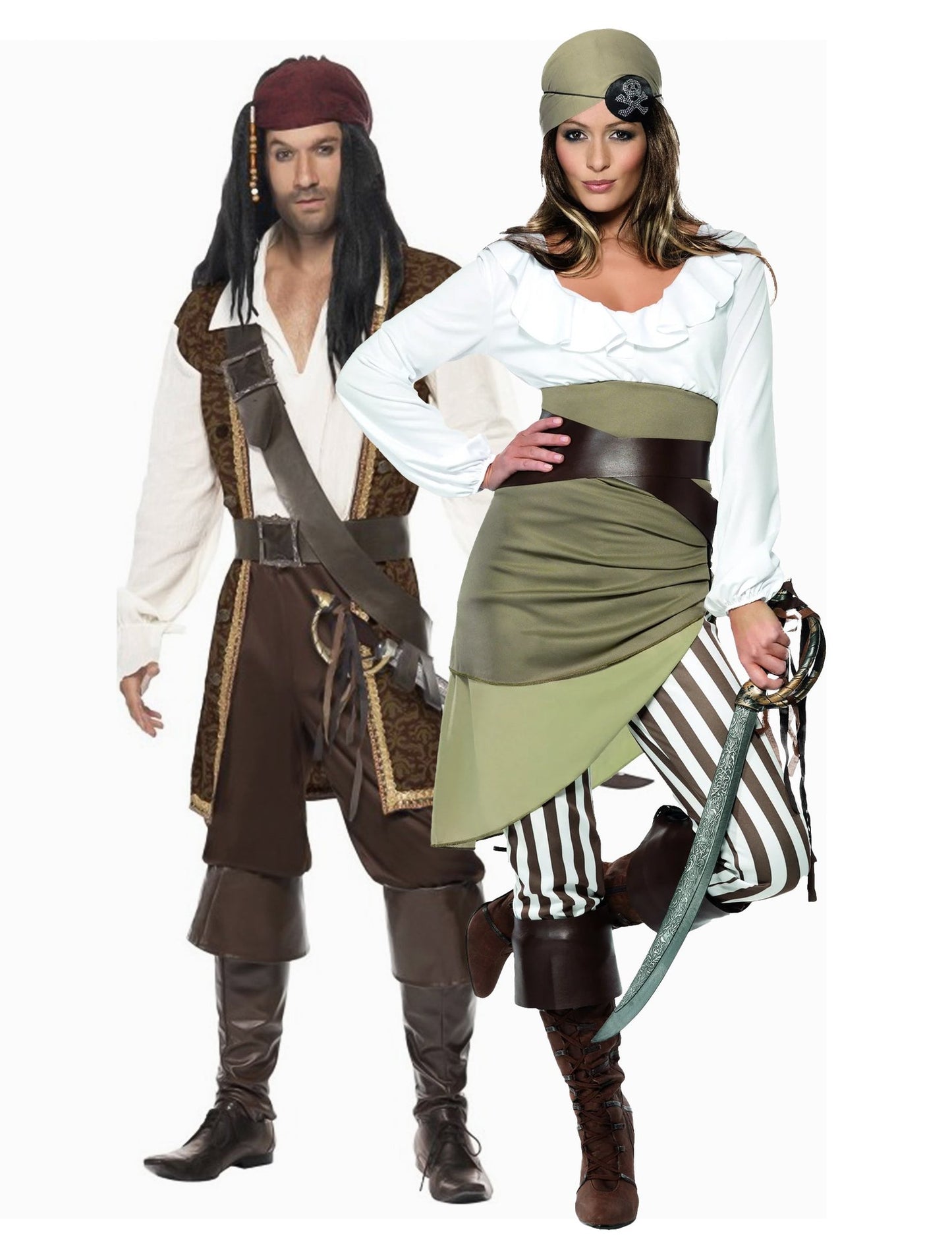 Paarkostüm Piraten Erwachsene
