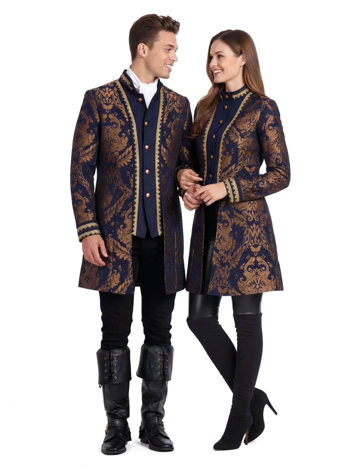 Barock-Paarkostüm in Blau für Erwachsene