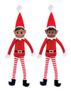 Duo weihnachtliche Wichtel-Schelme Paillette und Pimpon