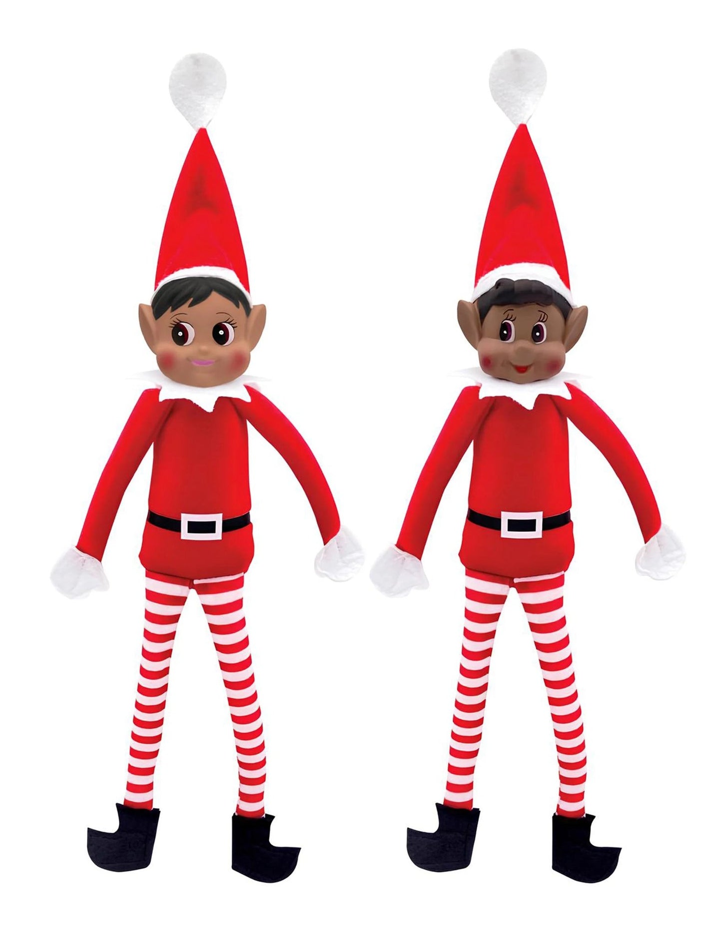 Duo lutins farceurs de Noël Paillette et Pimpon